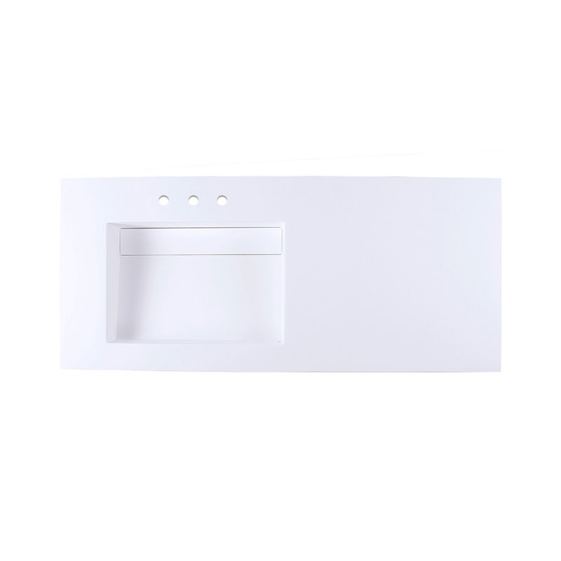 Kubista Bathroom Sink, Matte White, 8" Centers