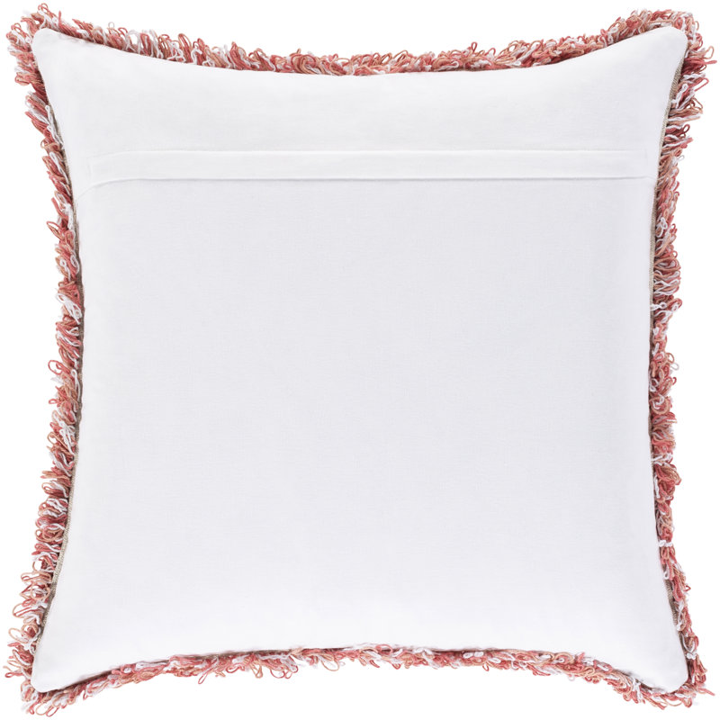 Swinford Textured Square Cotton Pillow Cover & Insert, Down