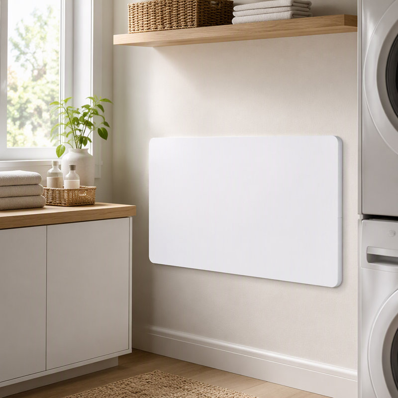 Laundry Room Folding Table Wall Mounted Folding Table For Small Spaces,Fold Down Desk,Workbench,Addition To Garage & Shed/Home Office/Laundry Room/Home Bar/Kitchen & Dining Room,45*22*6.5"