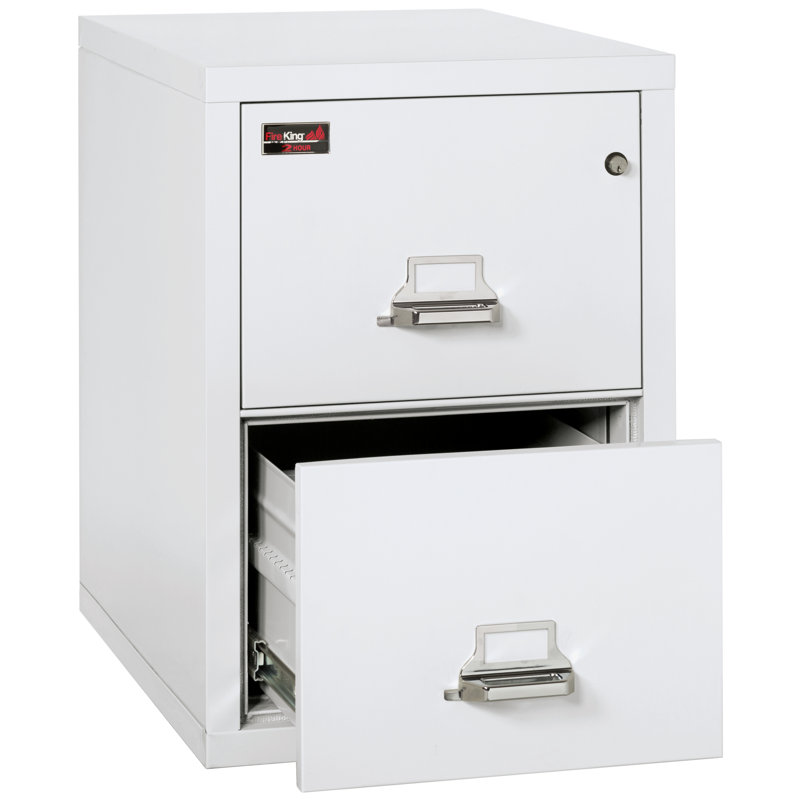 Fireproof 2 - Drawer File Cabinet, Arctic White