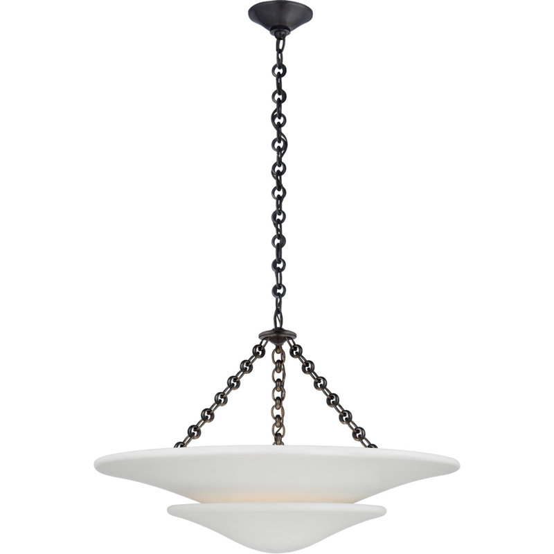 Aerin Mollino Medium Tiered Chandelier, Bronze