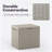 Resin Outdoor Storage Box And Patio Side Table, 30 Gallon, For Balcony, Pool, Deck And Garden Accessories (Beige)-125334068