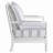 Upholstered Stripe Accent Chair