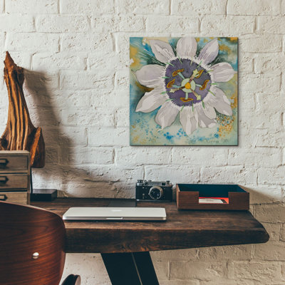 'Passion Flower' by Sharon Pitts, Acrylic Glass Wall Art