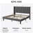 Canuto Upholstered Platform Bed with Wingback Headboard-2034028129-2034028128