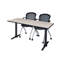 Table de formation Neyamiah Cain T-Base et 2 chaises gigognes Cadence-32554018-32554020