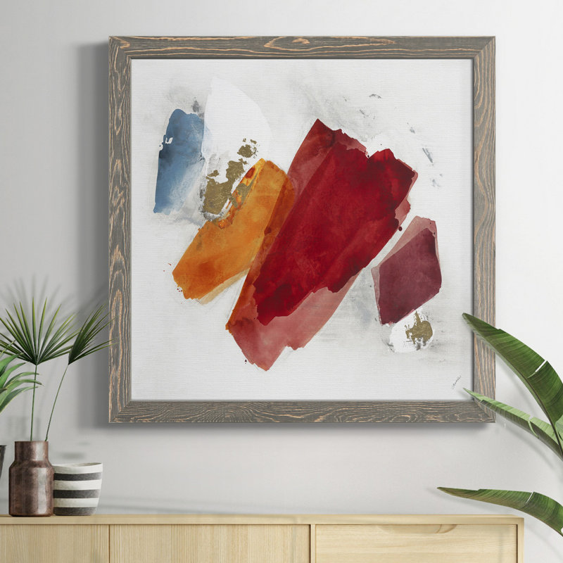 EQUILIBRIUM-Premium Framed Canvas - Ready To Hang, 35.5" H x 35.5" W x 1.5" D, Gray Framed 