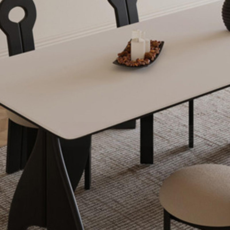 Table de salle à manger élégante et sophistiquée, H 29,52 po x L 55,11 po x l 31,49 po