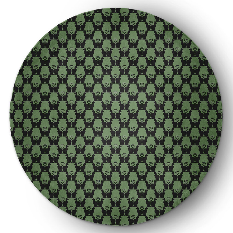 Dawnette Chenille Indoor Rug, Round 5'