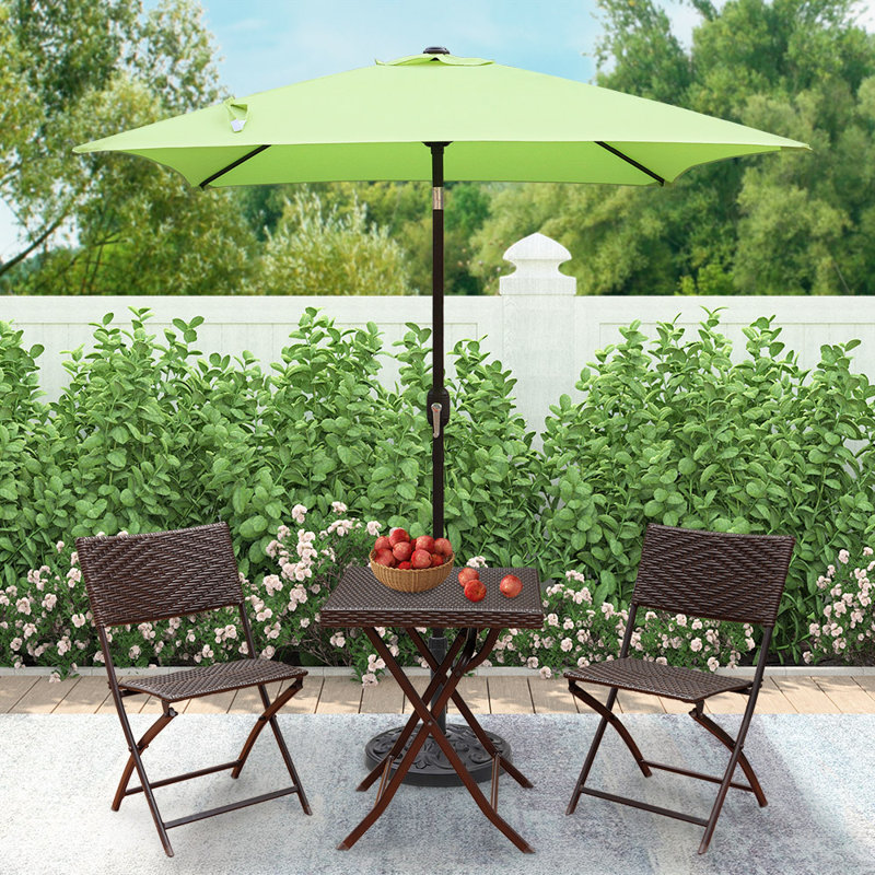 Boligee 78'' Tilt Market Umbrella, Green