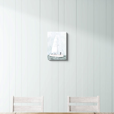 Doux voilier III, peinture sur toile