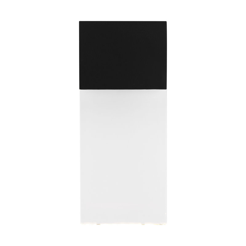 Kulma 1 - Light LED Outdoor Flush Mount, 10.5" H x 4.5" W x 3" D, Black