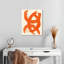 «Burnt Orange Abstract», reproduction sur toile tendue-1501820368