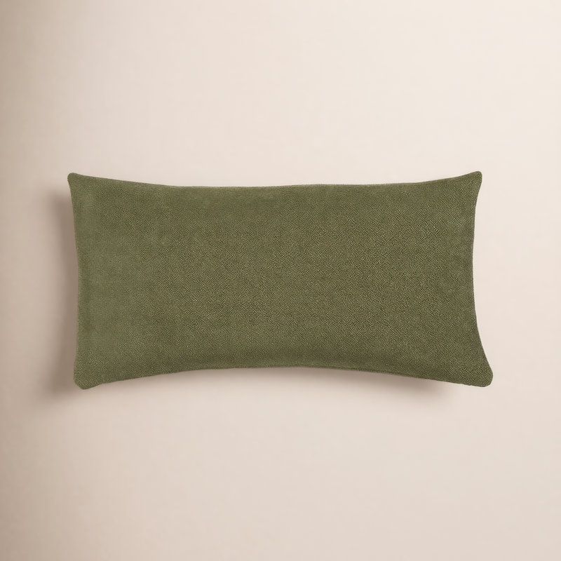 Cascade Getty Accent Pillow, Green, Rectangle 12"H x 21"W, Polyester