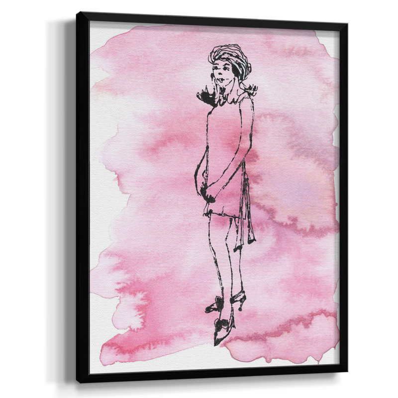 Marbrure X III, Toile encadrée noire, Non