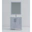 Ensemble de meuble-lavabo moderne avec robinet et miroir