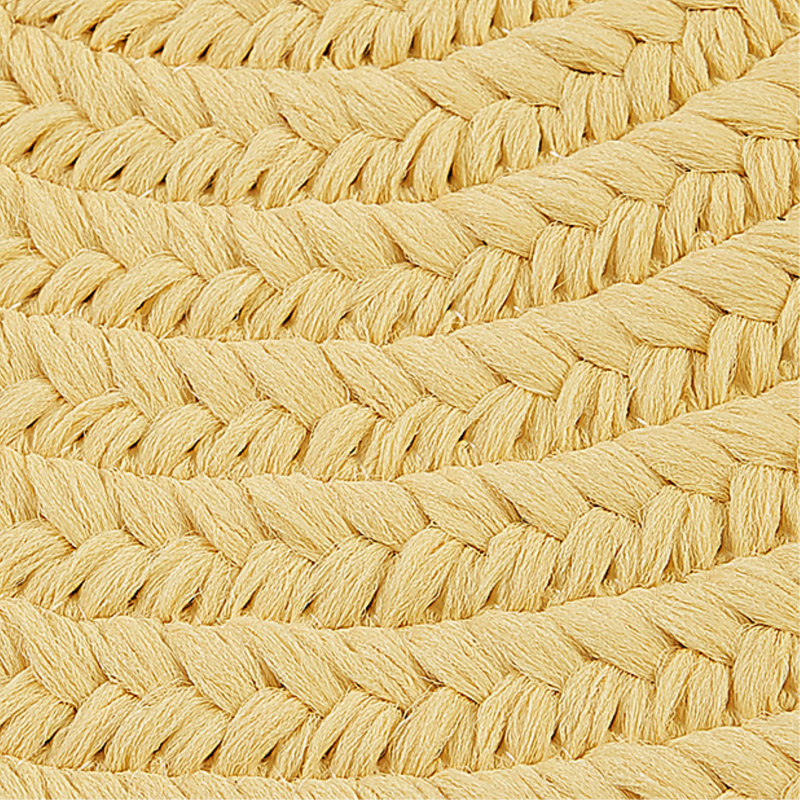 Tapis réversible intérieur / extérieur Audryanna - jaune, Rond 6 pi