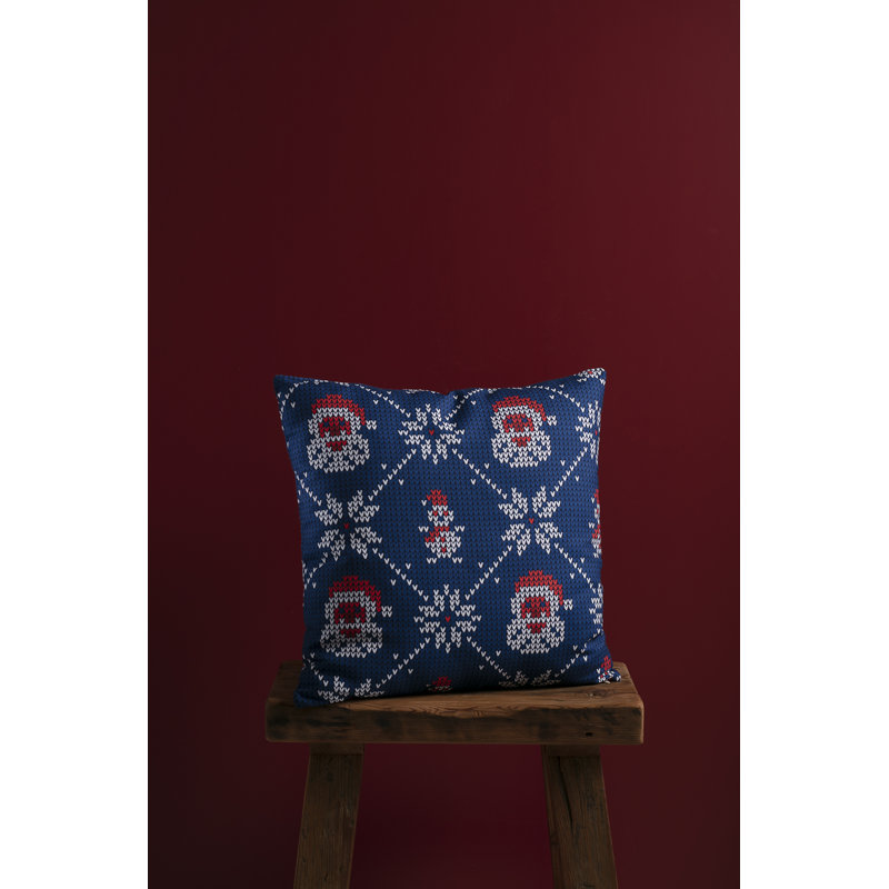 Abstract White Square Cushion