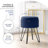 Round Pleated Velvet Ottoman with Storage-1534620955-1534620950