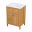 Meuble-lavabo 24 po avec lavabo, meuble-lavabo avec un tiroir rabattable et deux tiroirs, tablette réglable-1416004431