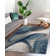 Tapis bleu abstrait San Michele
