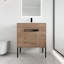 Meuble-lavabo autoportant 30 po avec lavabo sur pied Keyvan, 2 portes et 1 tablette Keyvan-341400744-341400745