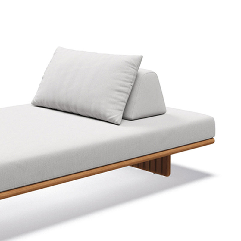 Fauteuil inclinable pour l'extérieur, Blanc