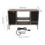 30.9'' H X 47.24'' L Bar Cabinet with Wine Storage