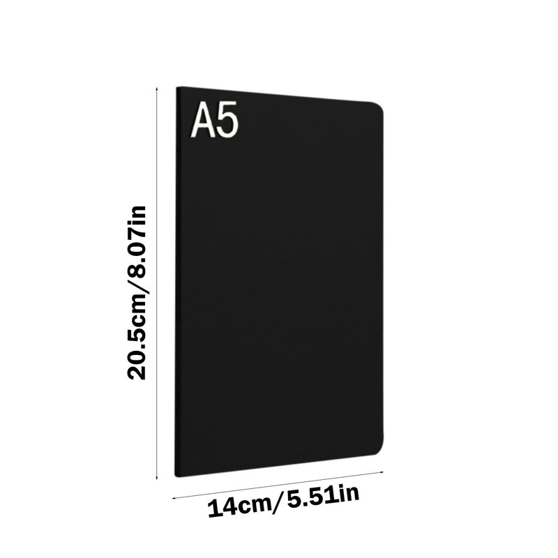 Cahier de classe A5 Kraft, Noir