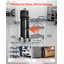 Chariot utilitaire, capacité de 136 kg, chariot de service pliable à 3 niveaux avec roues pivotantes à 360° (dont 2 avec freins), robuste, équipé de plateaux et d'un porte-outils latéral, idéal pour le rangement d'outils dans un garage, un entrepôt ou un atelier.