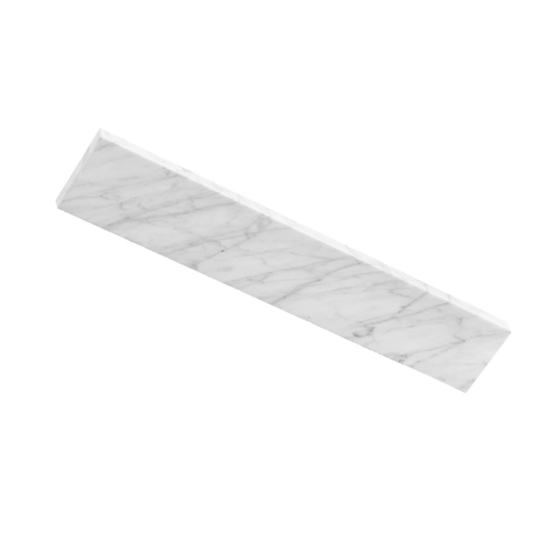 Dosseret en marbre de 76 cm (30 pouces) - 1,9 cm (0,75 pouce) d'épaisseur pour meuble-lavabo de salle de bain, 30 po