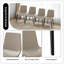 Chaises de salle à manger 2 pièces, chaises de cuisine et de salle à manger modernes, siège rembourré en similicuir et pieds robustes en métal-1041519376-1041519379