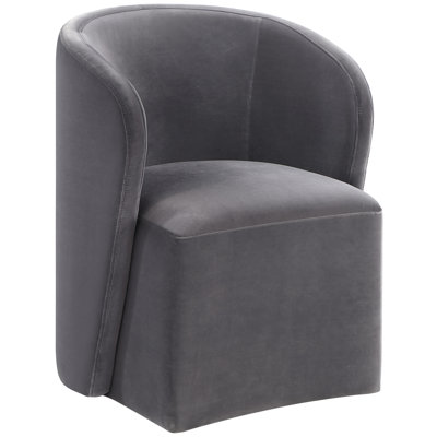 Annie Barrel Dining/Accent Chair with Casters
