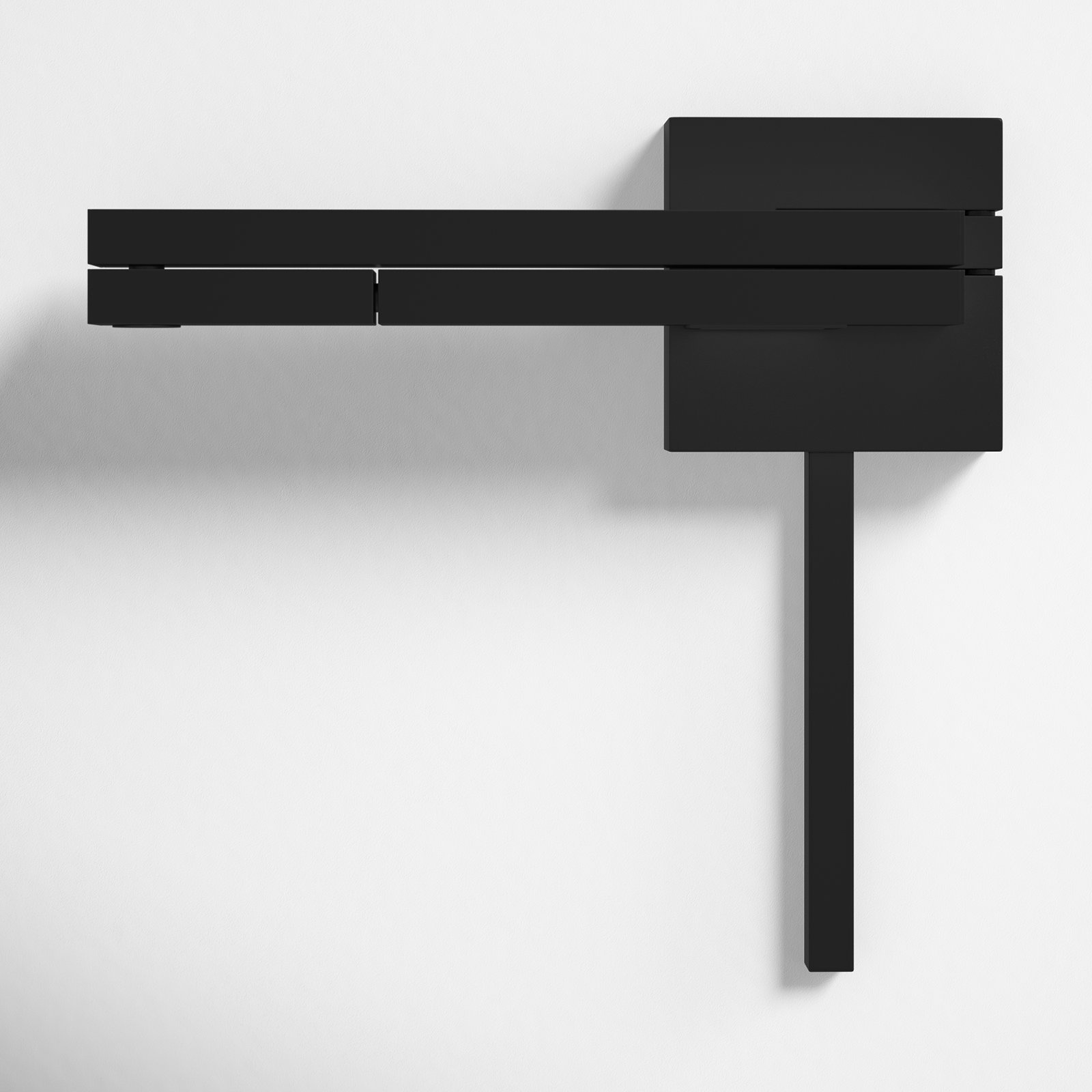 Bristol Aluminum LED Swing Arm Sconce, Black