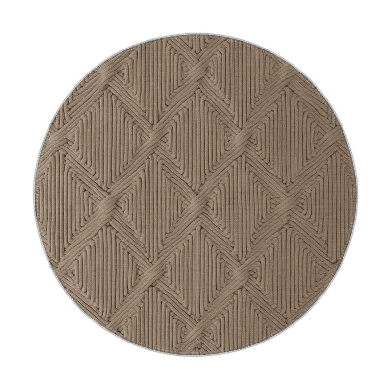 Trellis Gray Indoor and Outdoor Area Rug, Rectangle 5' x 7'