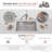 Builder Stylish Malaga Dual-Mount 30" Single Bowl Stainless Steel Kitchen Sink with Grid and Strainer