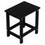 Table d'appoint d'extérieur H 16,1 po x P 12,2 po x H 16,7 po, table d'appoint de patio durable et résistante aux intempéries pour chaises Adirondack, petite table d'extérieur carrée portante de 200 lb pour la cour, la piscine, le patio, le porche, le jardin, la pelouse, les compagnons de détente, noir-1244910775