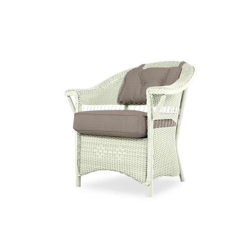Nantucket Outdoor Dining Armchair, Callen Celadon, Ivory