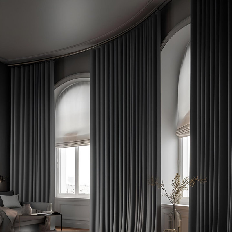 Curtain For Living Room Window Curtains For Bedroom 2 Panels, 106" W x 106" L