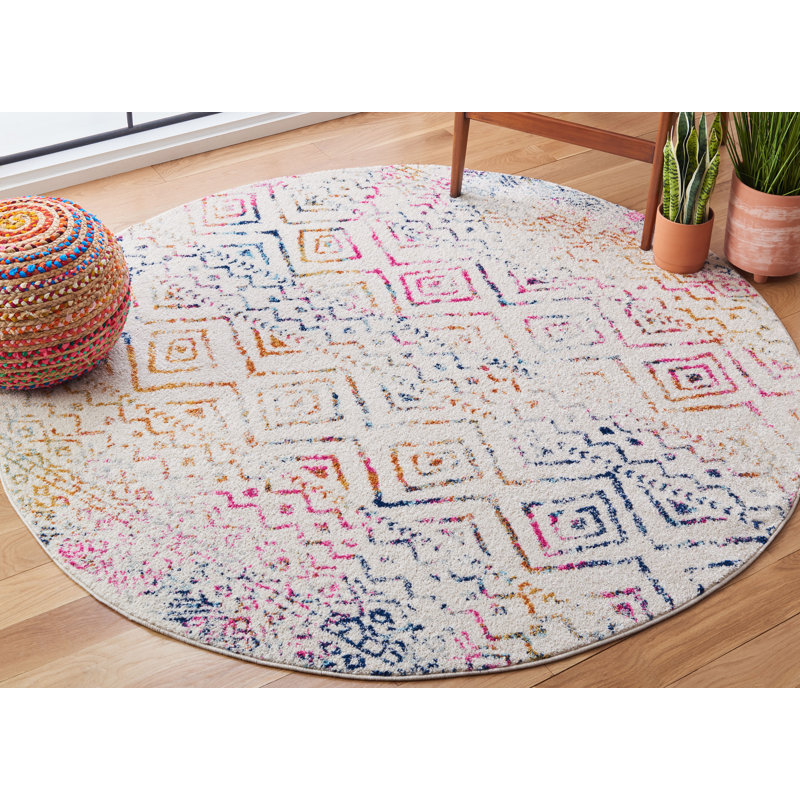 Sunnyside Performance Southwestern Rug, Round 6'7"
