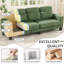 220cm Chenille 2-person sofa with spring cushion package - no tools required for assembly-118262228