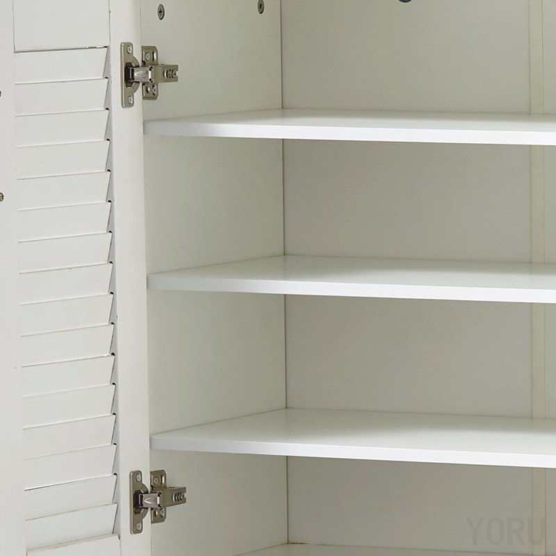 Armoire / banc de rangement pour chaussures, 10 compartiments, coussin d'entrée - blanc