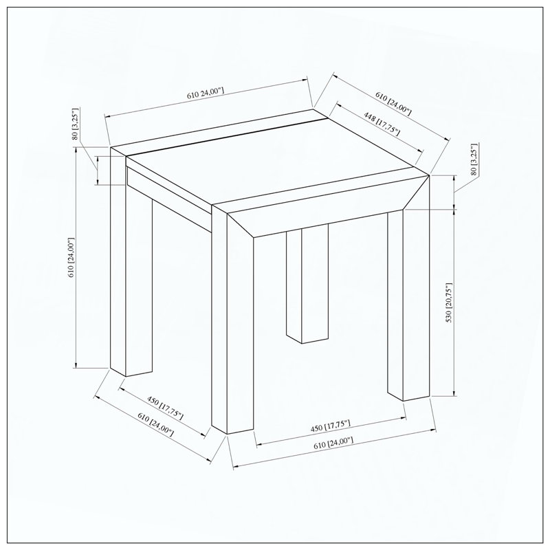 Ana Beige End Table
