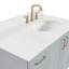 ARIEL Taylor 42.25 Single Sink Bathroom Vanity with Man-Made Stone Top-Oval-635474369-635474371-661486141