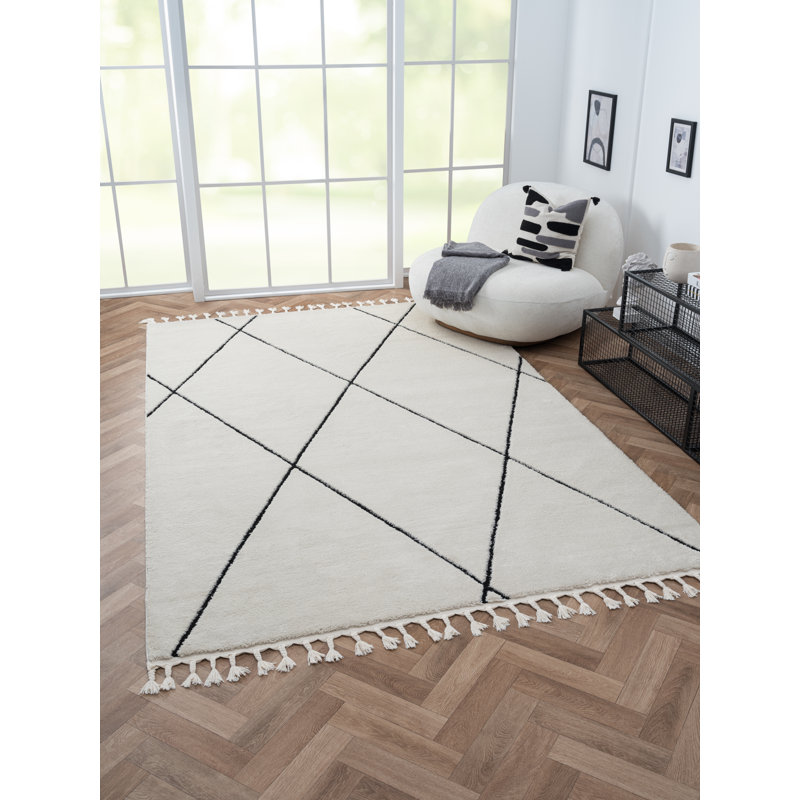 Charm Tapis white Rug, Rectangle 200 x 290cm