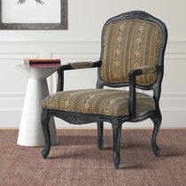 Astoria Grand 29 Inch Traditional Accent Chair, Wood Frame, Beige