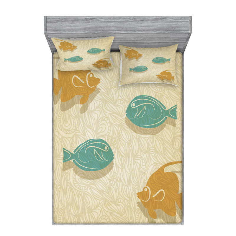 Microfiber Sheet Set, Queen Sheet Set + Fitted Sheet + 1 Pillowcases