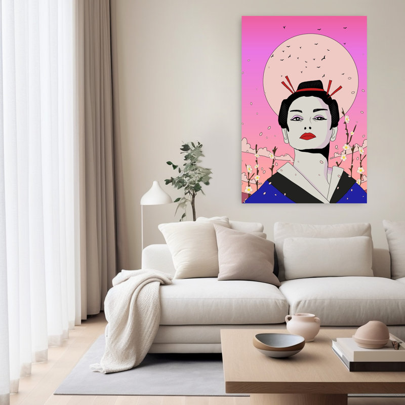Contemporary Art Abstract Contemporary Landscape Nature Wall Art - Wrapped Canvas Print, 152.4cm H x 101.6cm W