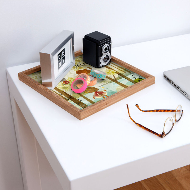 Solid Wood Tray, 1.75" H x 16" W x 16" D