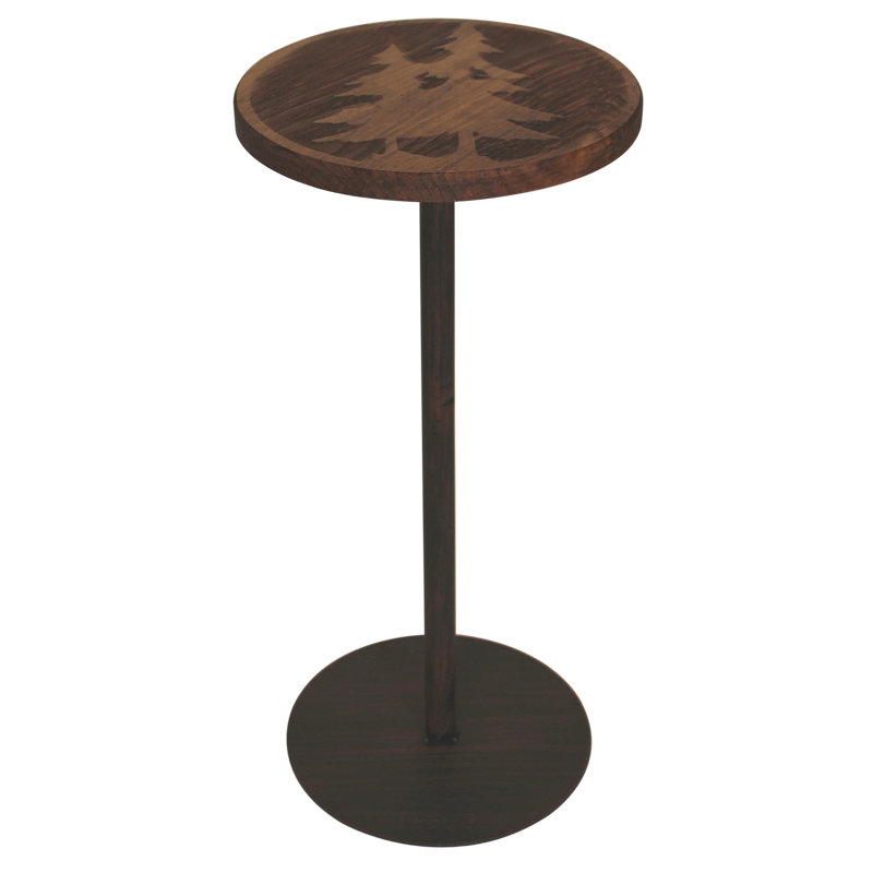 Charnley Solid Wood Top End Table